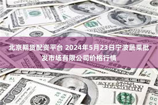 北京期货配资平台 2024年5月23日宁波蔬菜批发市场有限公司价格行情