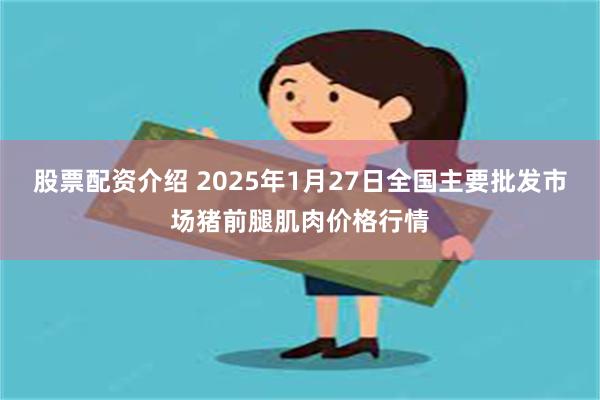 股票配资介绍 2025年1月27日全国主要批发市场猪前腿肌肉价格行情